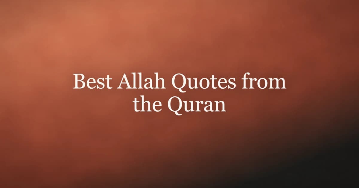 Best Allah Quotes from the Quran and Their Meaning
