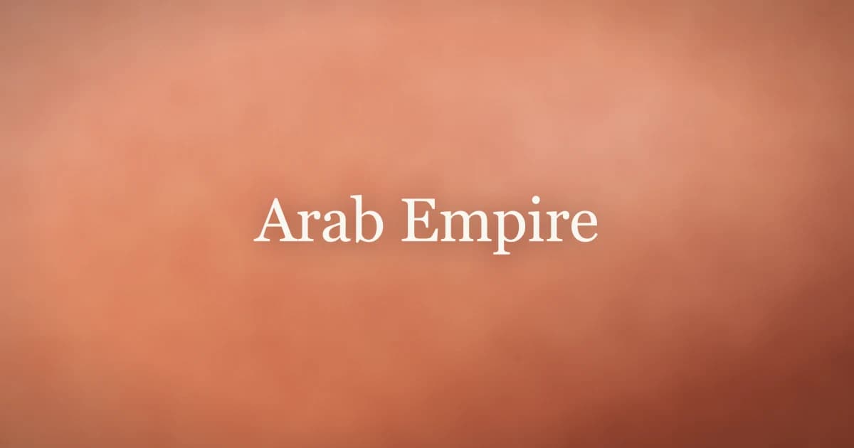 Arab Empire: History of the Islamic Caliphates