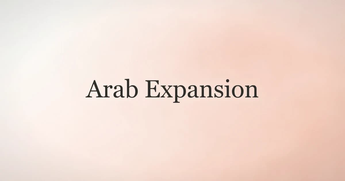 Arab Expansion: How Islam Spread Across Three Continents