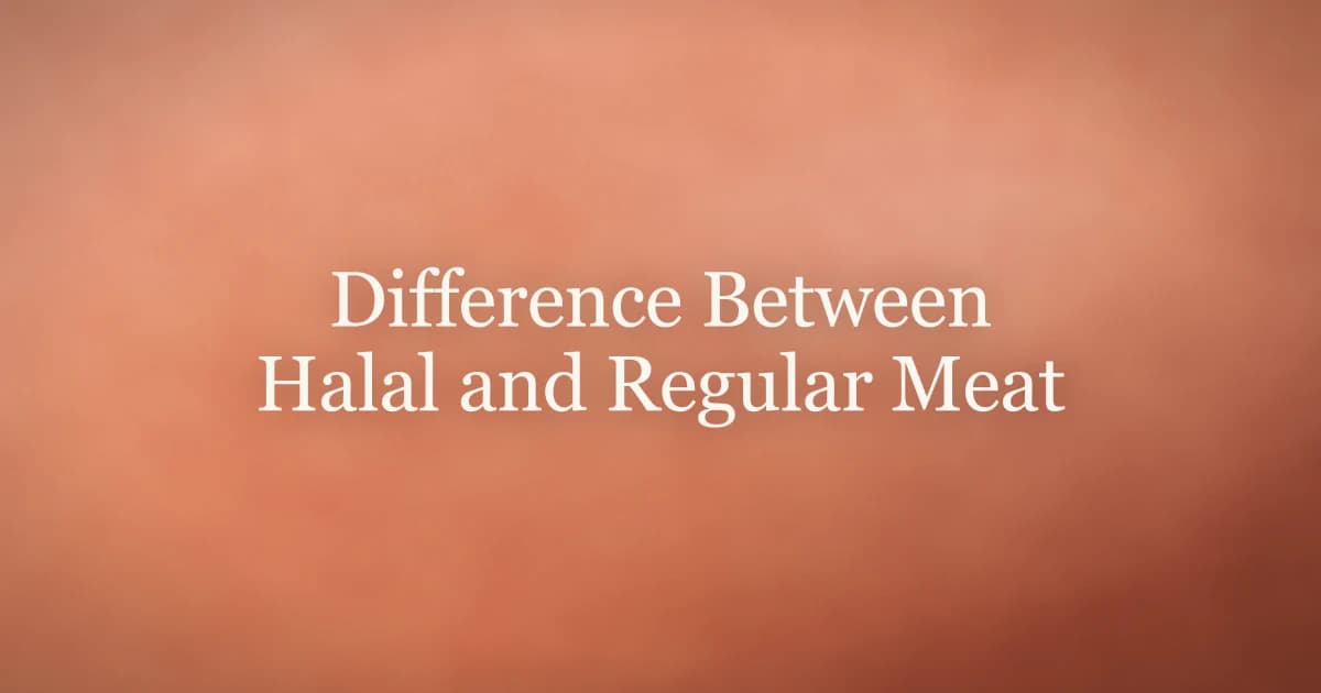 Difference Between Halal and Regular Meat
