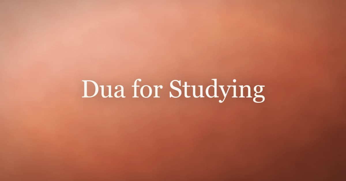 Dua for Studying: Islamic Prayers for Focus