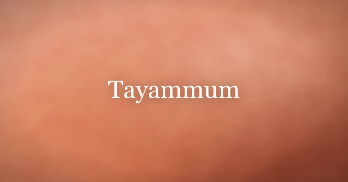 Tayammum: How to Make Wudu Without Water