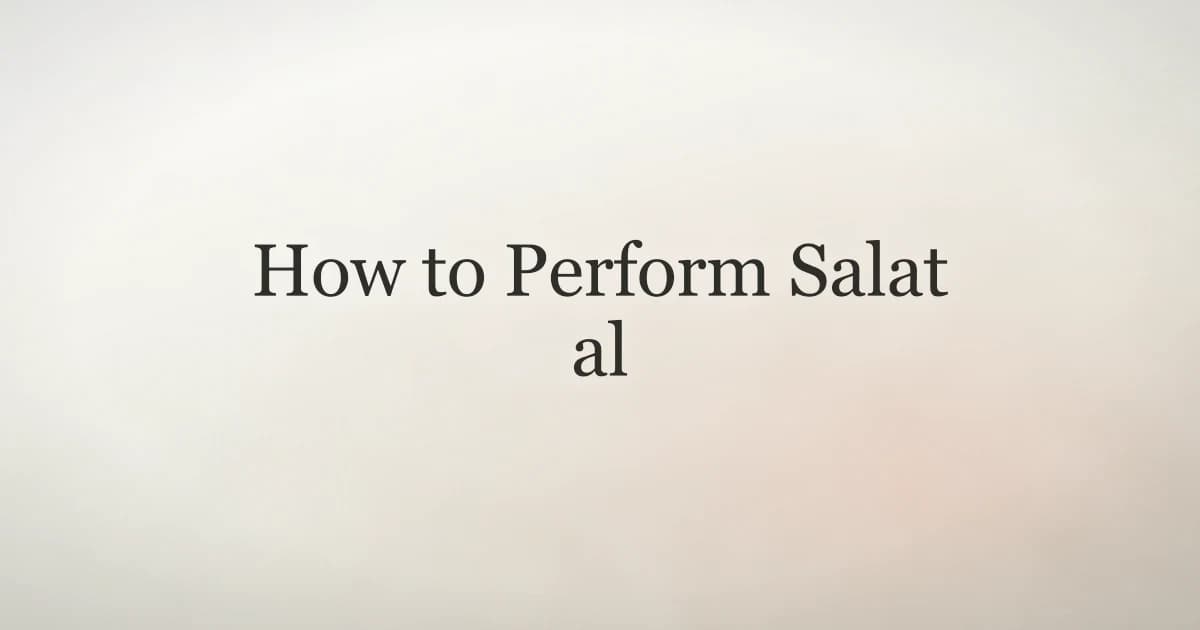 How to Perform Salat al-Ishraq