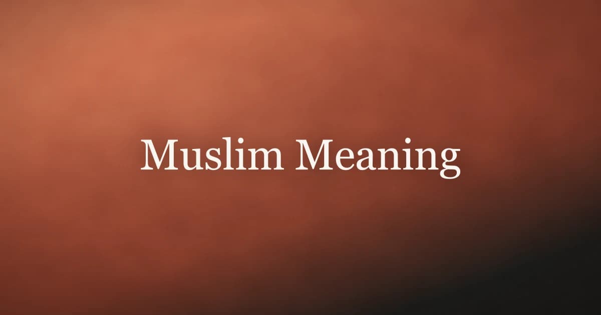 Muslim Meaning: What the Word Really Means in Arabic