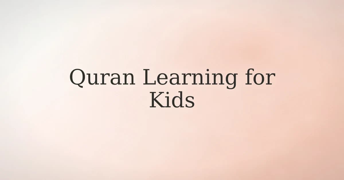 Open Quran with colorful prayer beads and soft morning light symbolising Quran learning for children