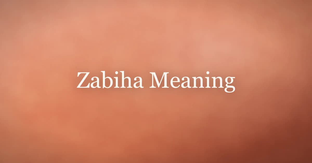 Zabiha Meaning: What Islamic Slaughter Requires