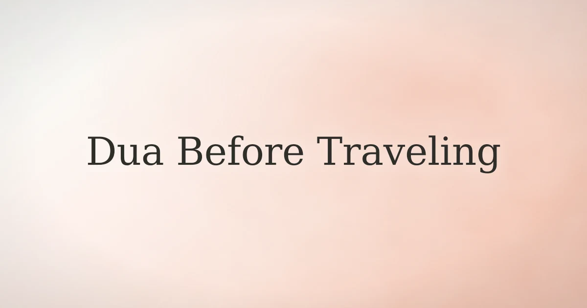 A traveler's bag and prayer beads at dawn, representing the Islamic dua before traveling